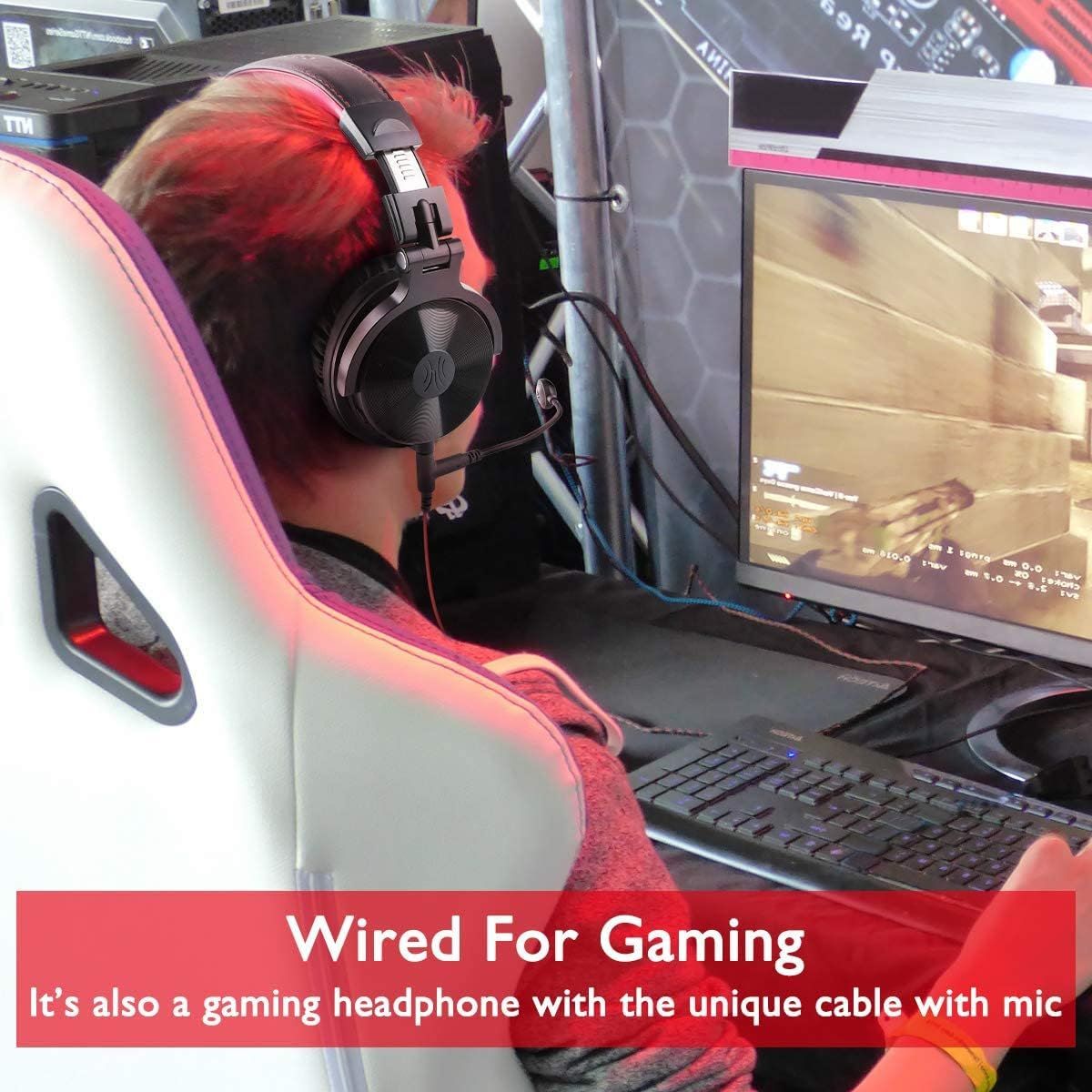 M studio-Y80 B Wireless/Wired Stereo Sound Foldable Headsets with Deep Bass