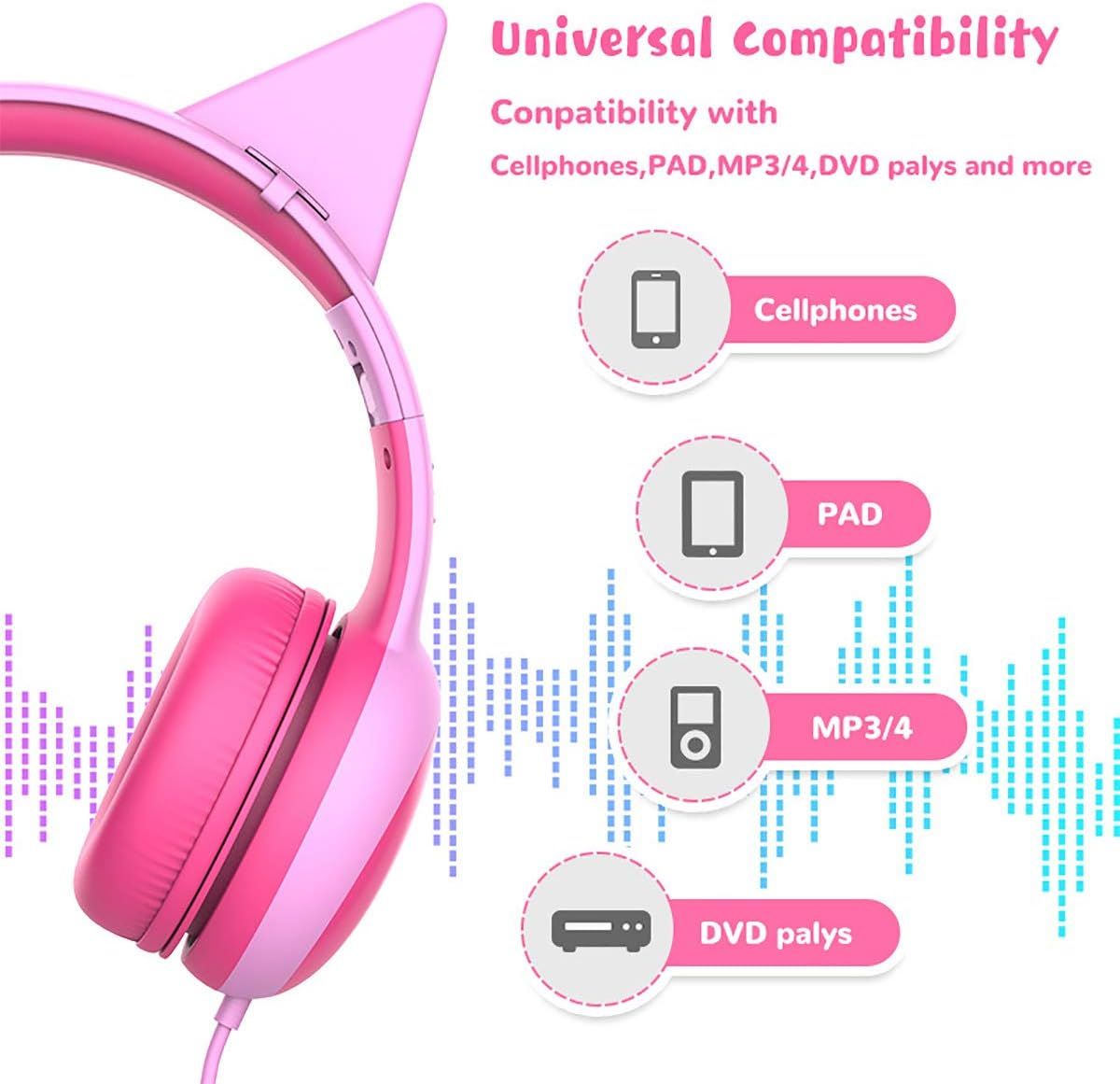 Gorsun-E61V Wired Headset Earphones for Children