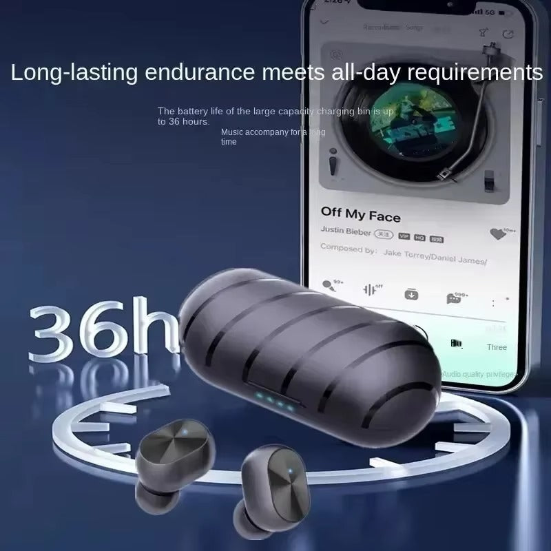 T66 TWS Wireless Headphones 5.3 Bluetooth Earbuds Waterproof Earbuds
