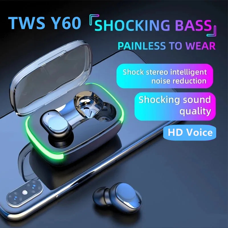 Y60 TWS Wireless Earbuds