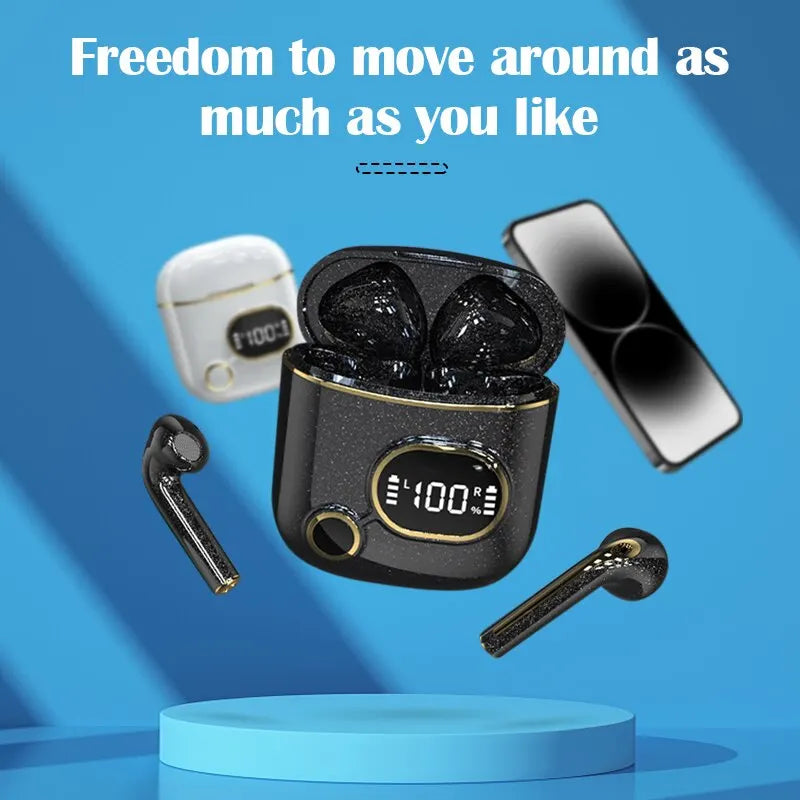 X25 TWS Wireless Headphones Smart Touch Control HiFi Stereo LED Display